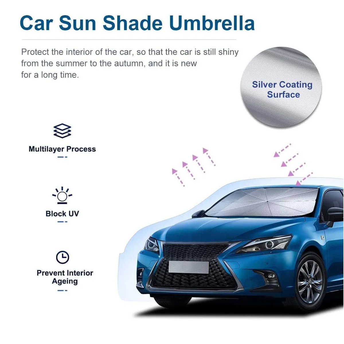 Car Windshield Sun Shade Umbrella 5