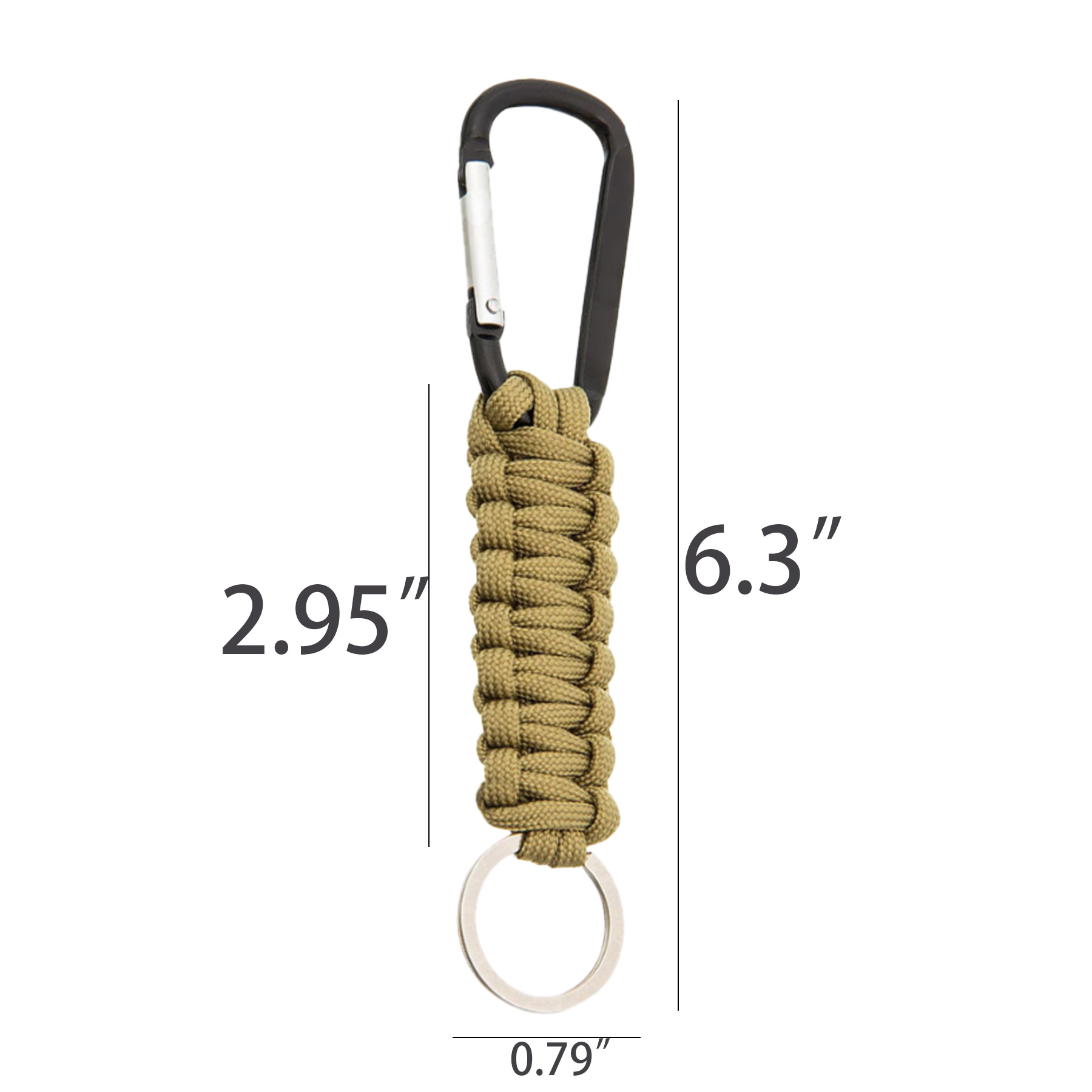 Paracord Keychain With Carabiner 3