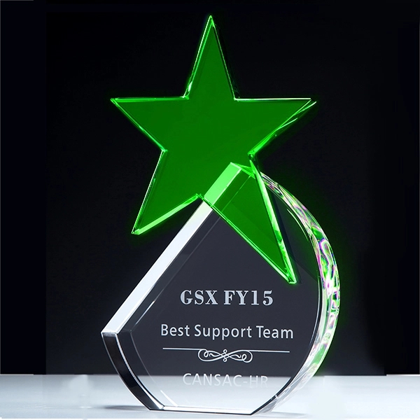 Round star crystal Award 2
