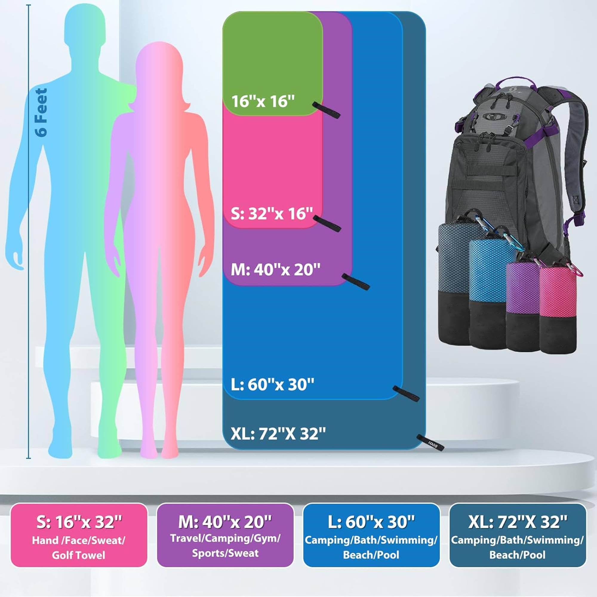 Microfiber Travel Sports Towel 4