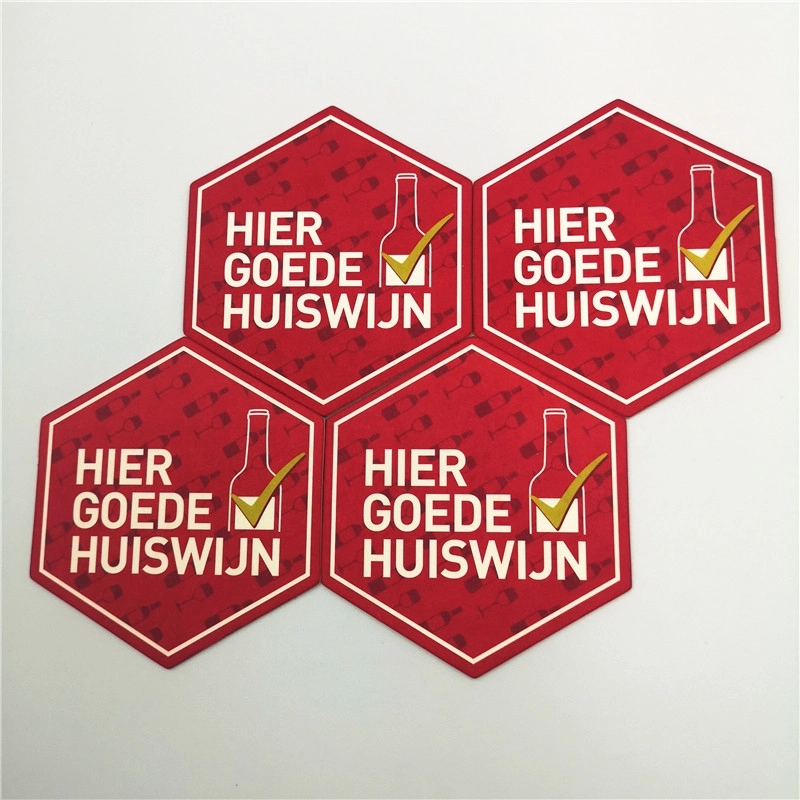 Hexagon Full Color Dinner Cup Paper Coaster 2
