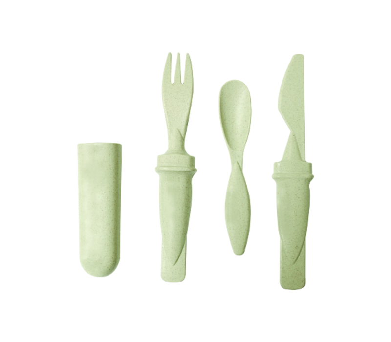 4-in-1 Eco-friendly Wheat Fiber Cutlery Set 2