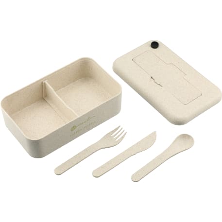Bamboo Fiber Lunch Box with Utensils 158