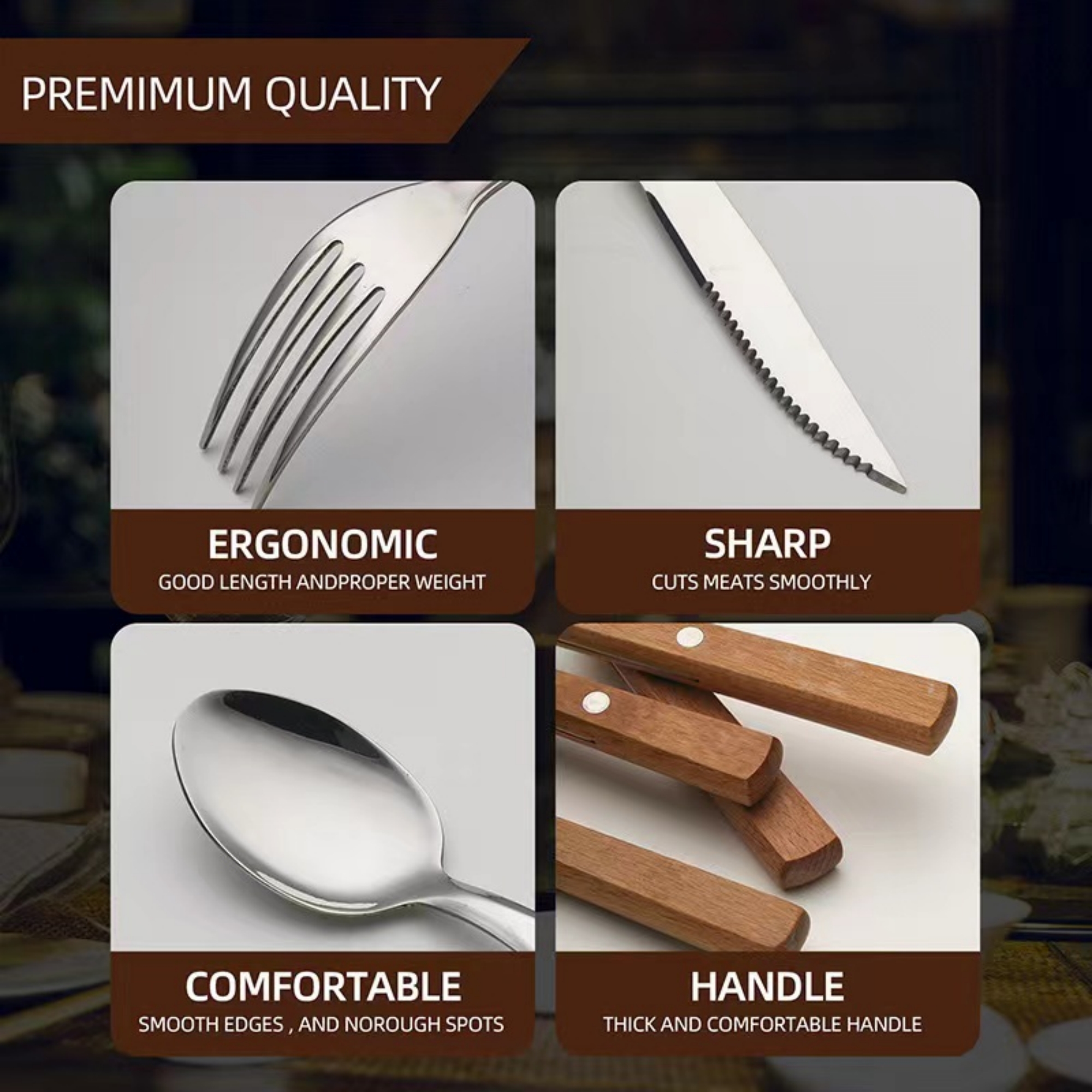 Stainless Steel Travel Utensils Set With Case 3