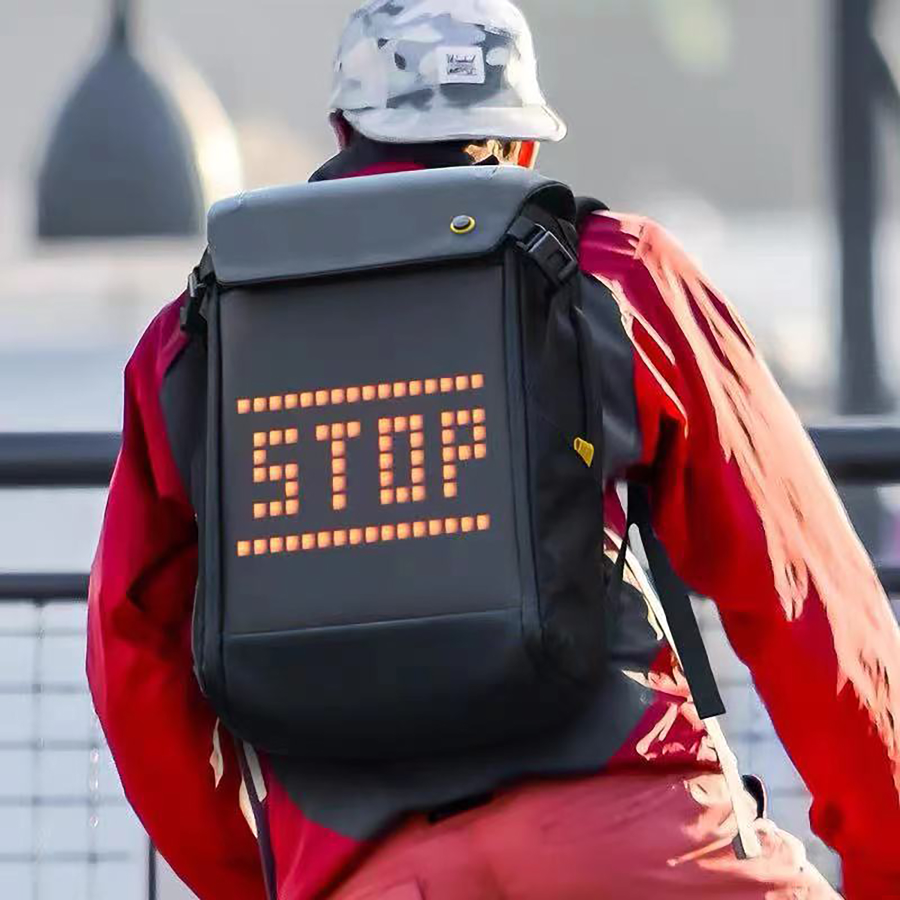 LED Full-Color Screen Travel Laptop Backpack For Adult and College 5