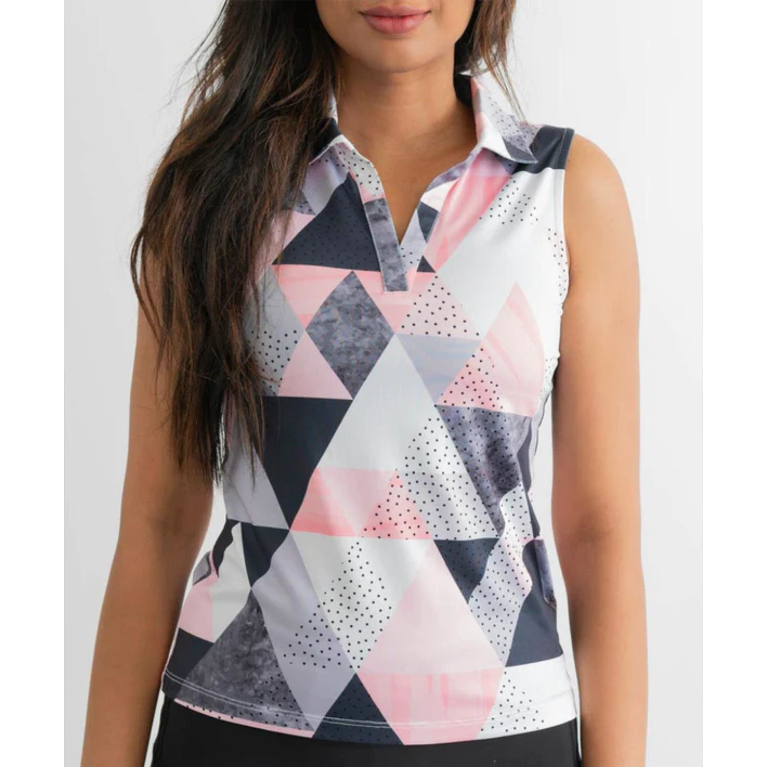 YATTA Golf® - Abstract women's moisture wicking Golf Polo Shirts 4