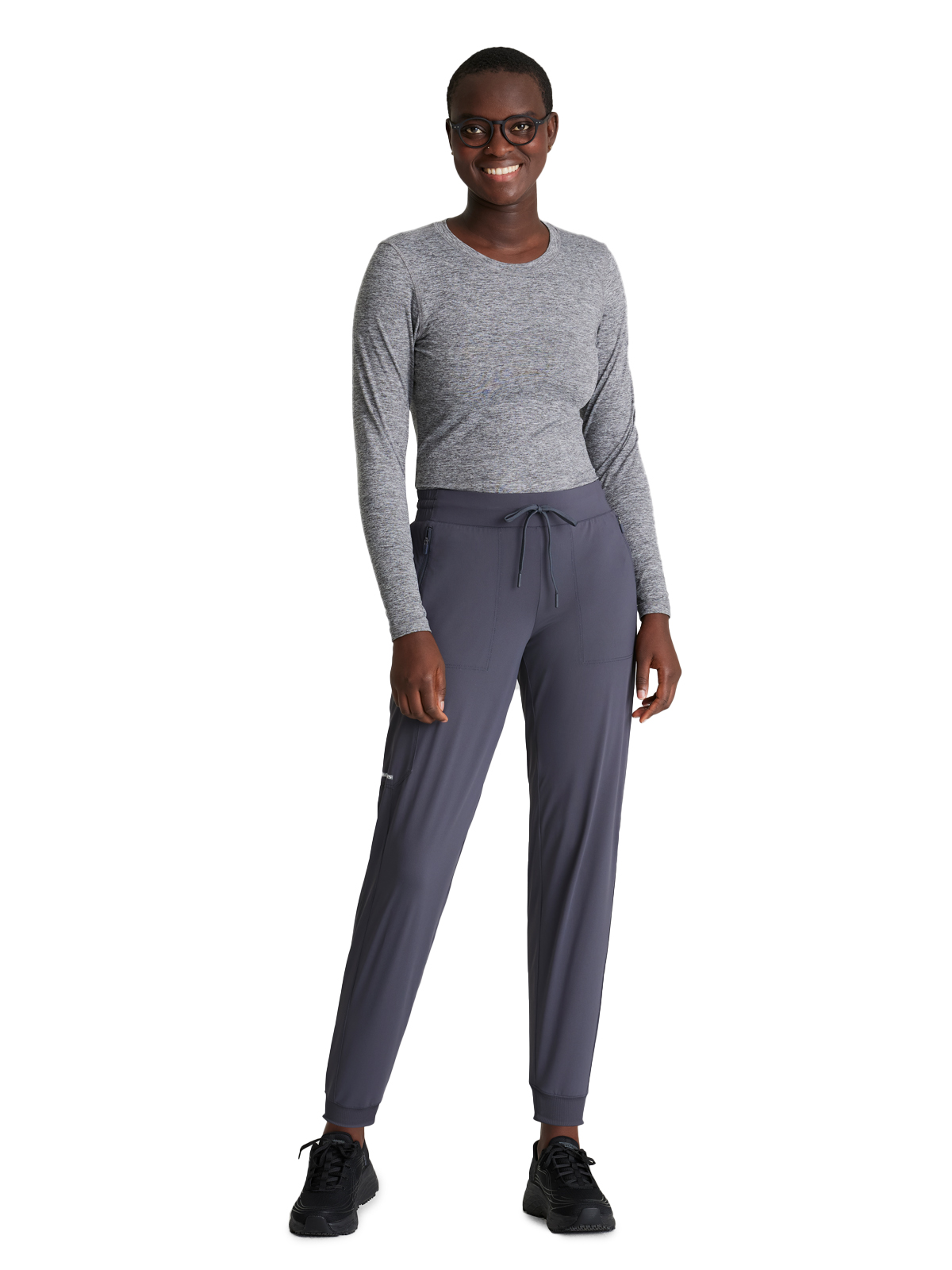 Skechers Slip-Ins - Women's Five-Pocket Ribbed Cuff Pace Jogger Scrub Pant 22