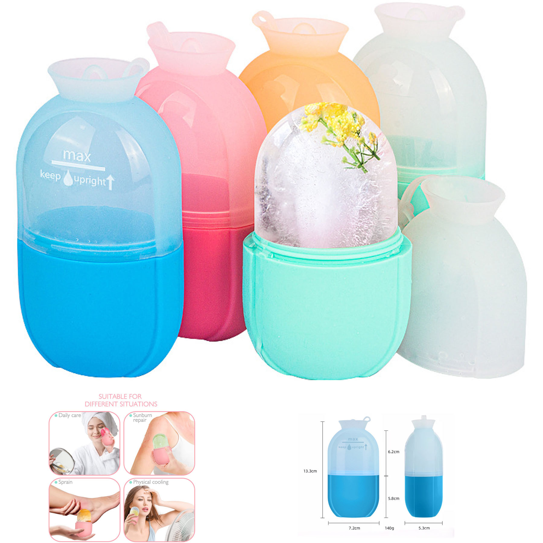 Ice Cube Roller for Face Eyes and Neck