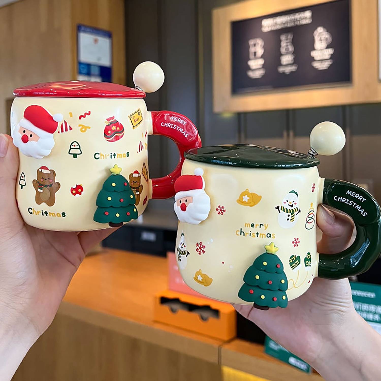 Christmas Cup Cartoon Mug 14OZ 5