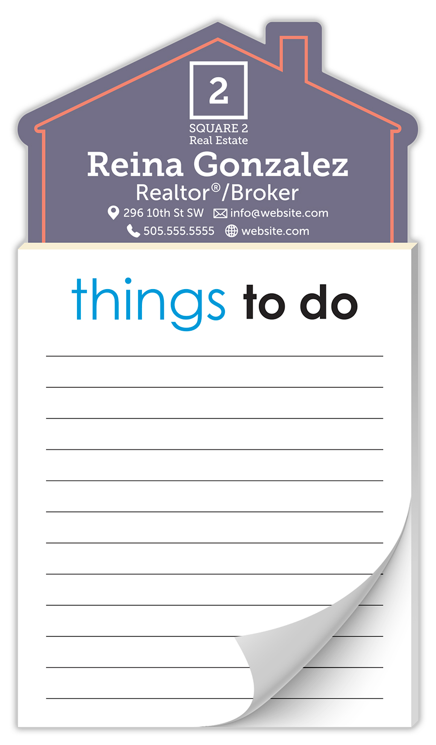 Magna-Pad House Shape Magnet - Stock Things To Do (50 Sheet) 2