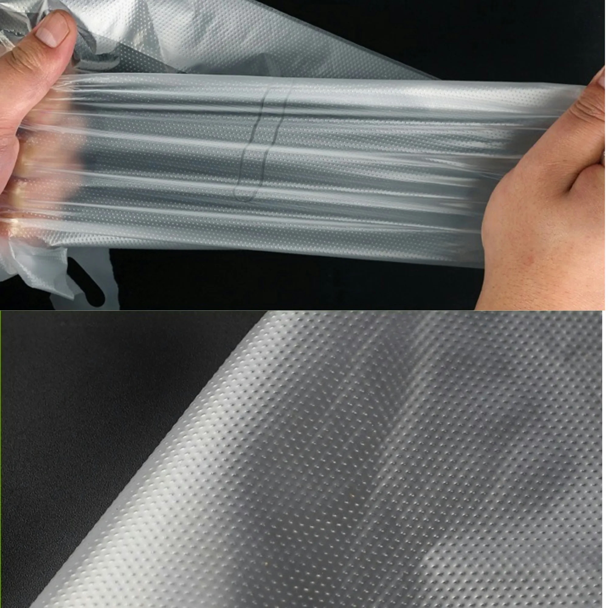 Clear double-cup plastic Bag with Handle 5