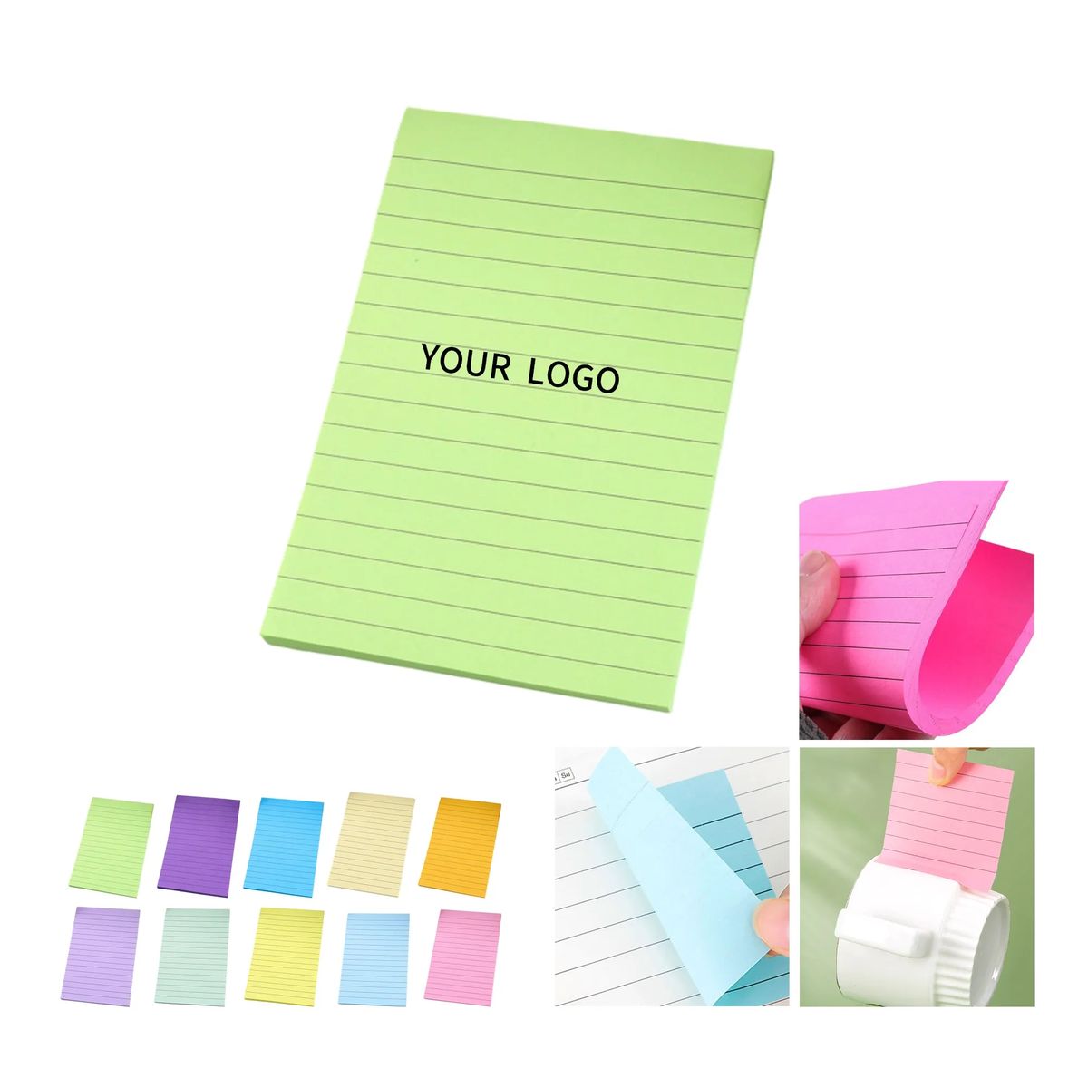Full-Color Printed Notes 4"x6" 25 Sheets with Custom Logo 17