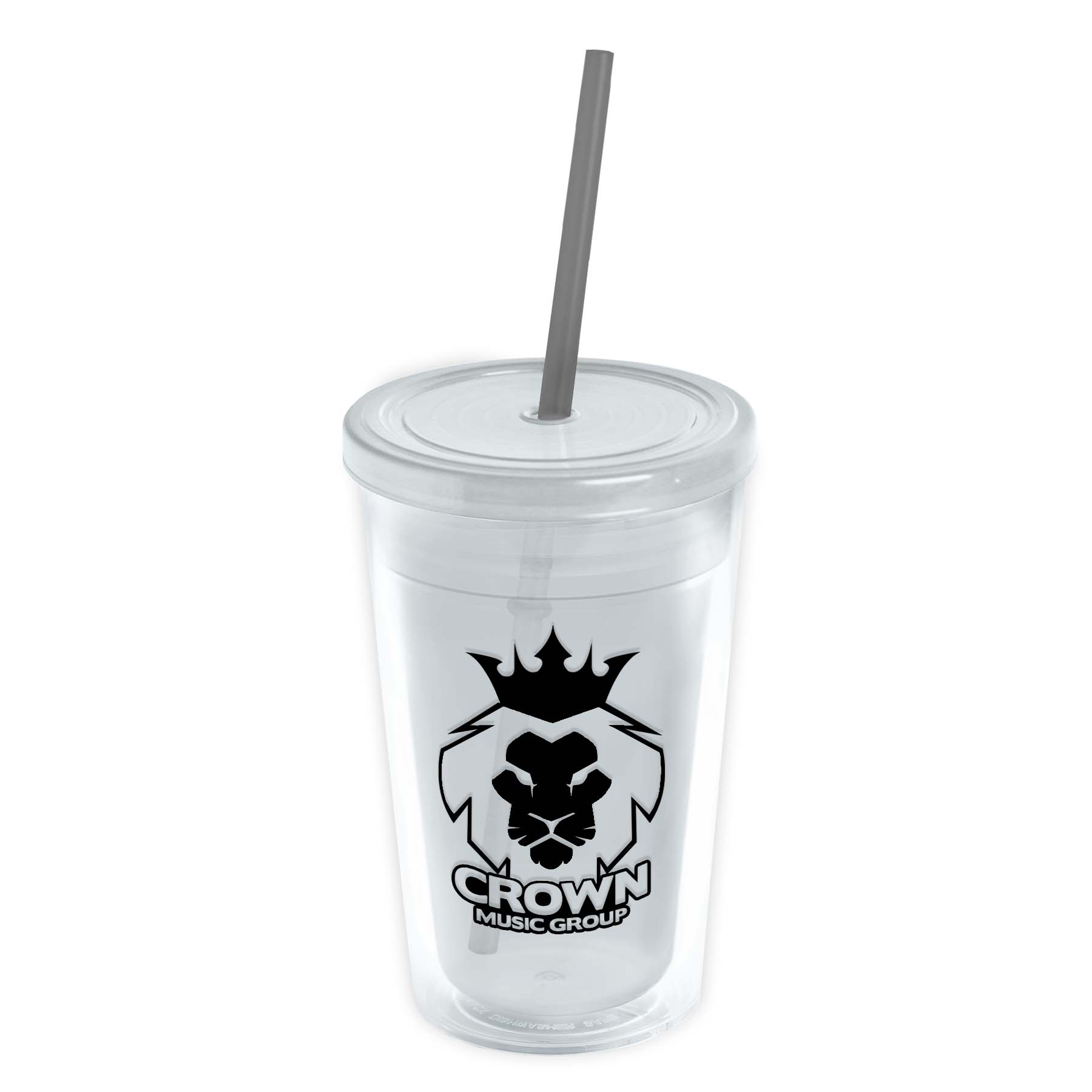 16 oz. Double-Wall Insulated Transparent Tumbler