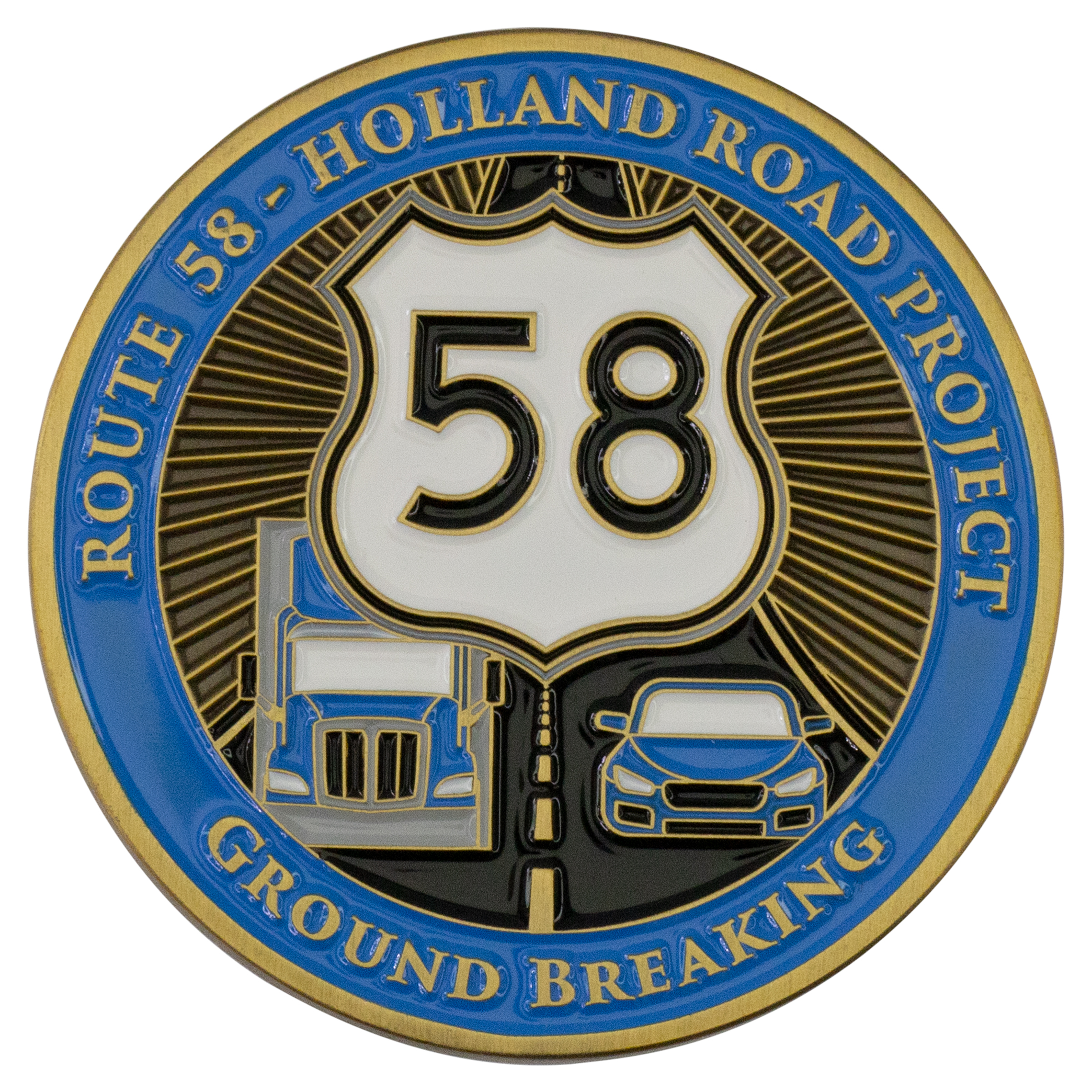 Die Struck Economy Iron Challenge Coins (2") 10