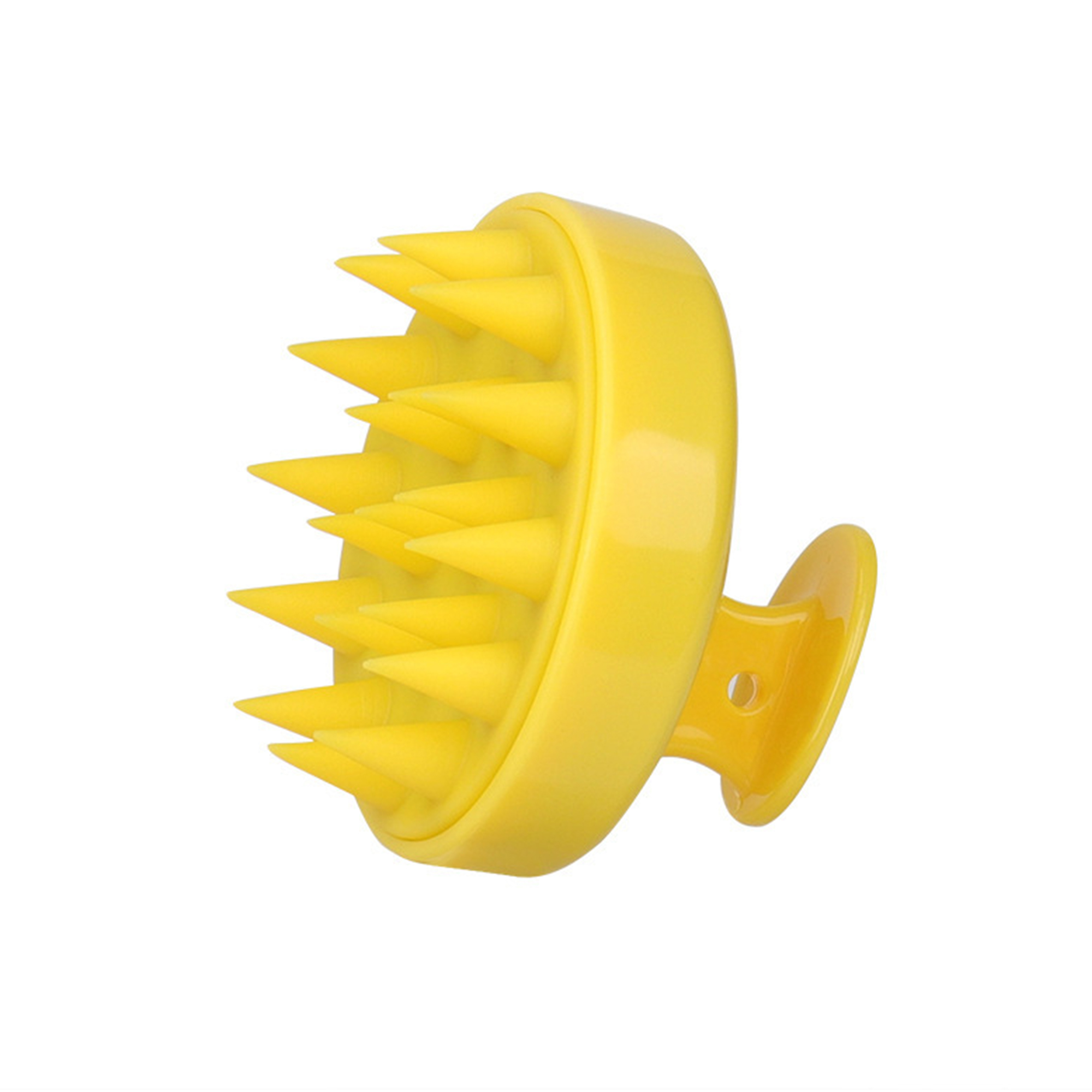 Food Grade Silicone Scalp Shampoo Brush With Soft Bristle 3" Diameter X 2.6" Height 8