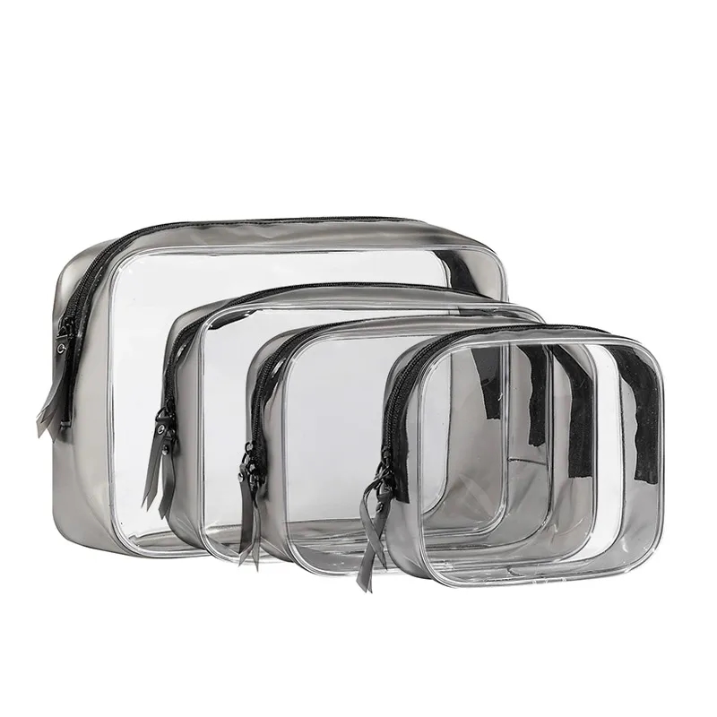 PVC Waterproof Transparent Portable Makeup Organizer Bag 4
