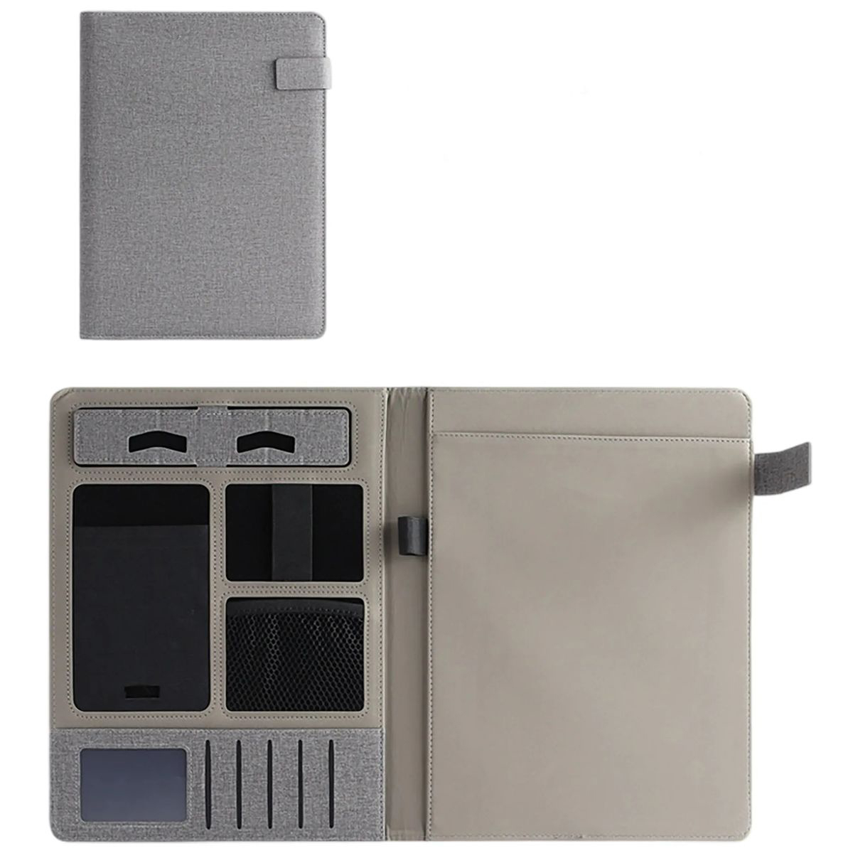 PU Folder with Pen Loop and Multi Pockets 4