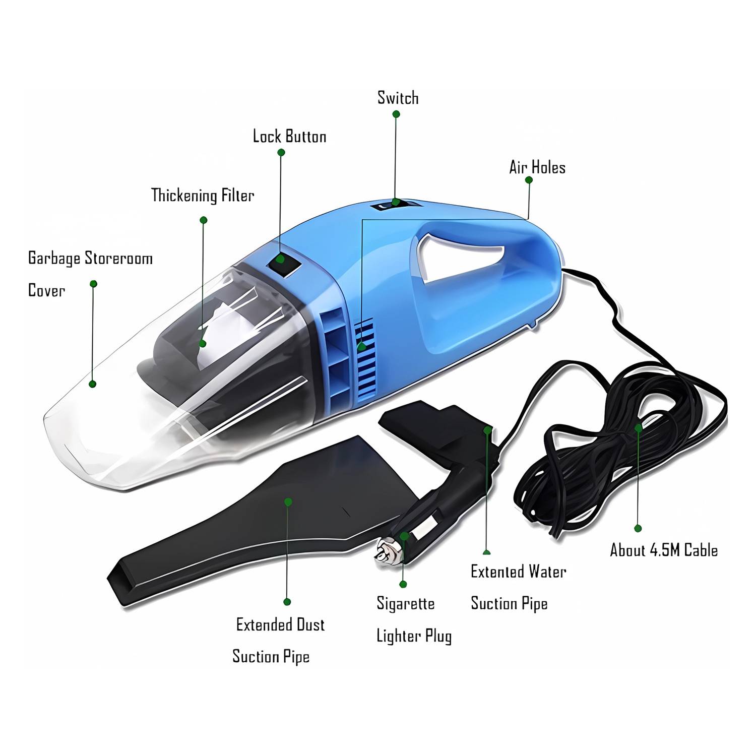 Handheld Vacuum Car Office Portable Cleaner 1