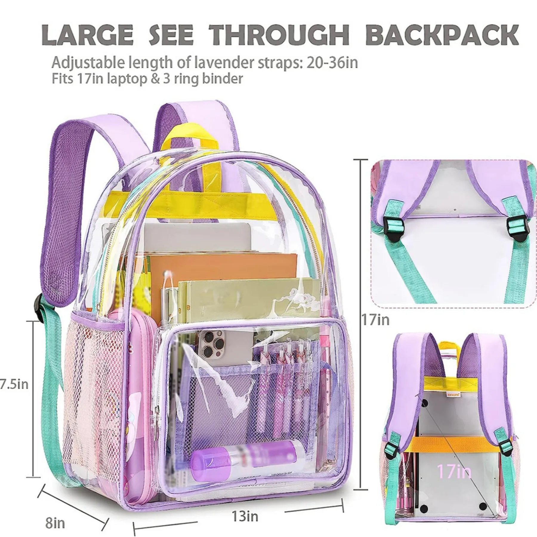 Clear Mini Backpack Stadium Approved 5
