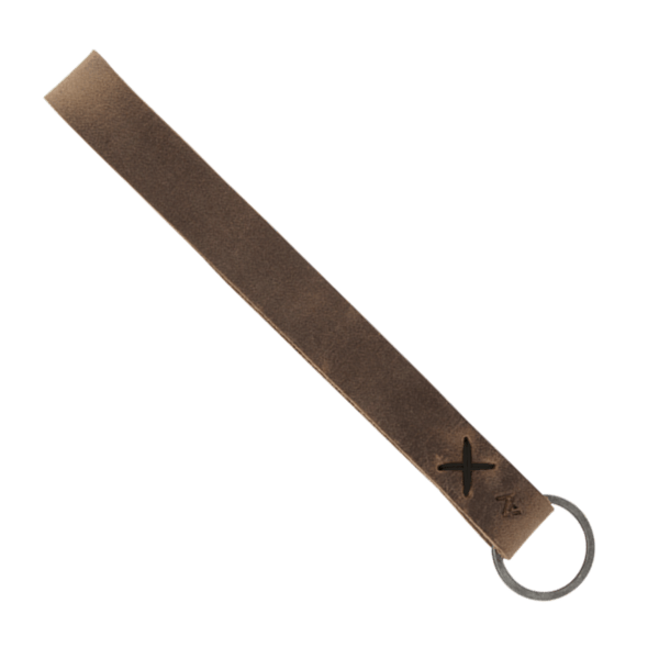 Hayward Leather Wrist Keychain with Metal Split-Ring 58