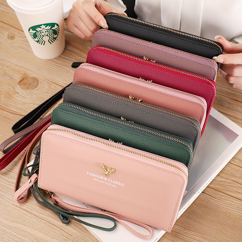 PU Leather Clutch Bag with Zipper 3