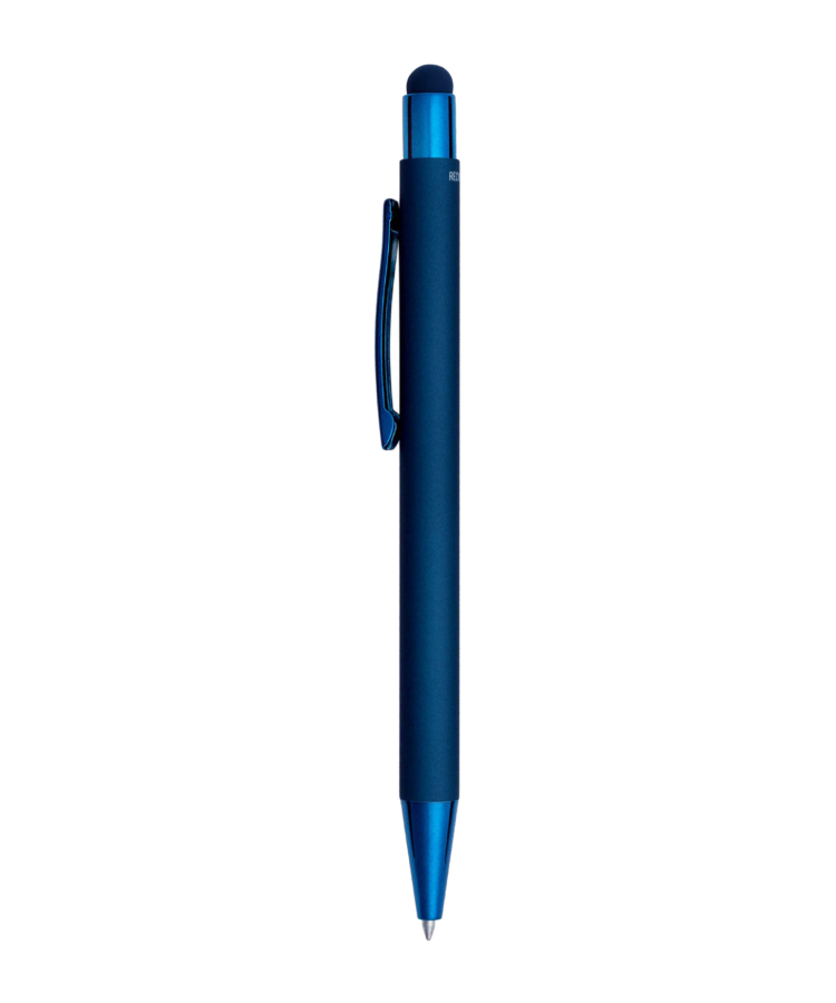 Union Printed - Stylus Satin Soft Touch Gel Click Recycled Aluminum Pen 7