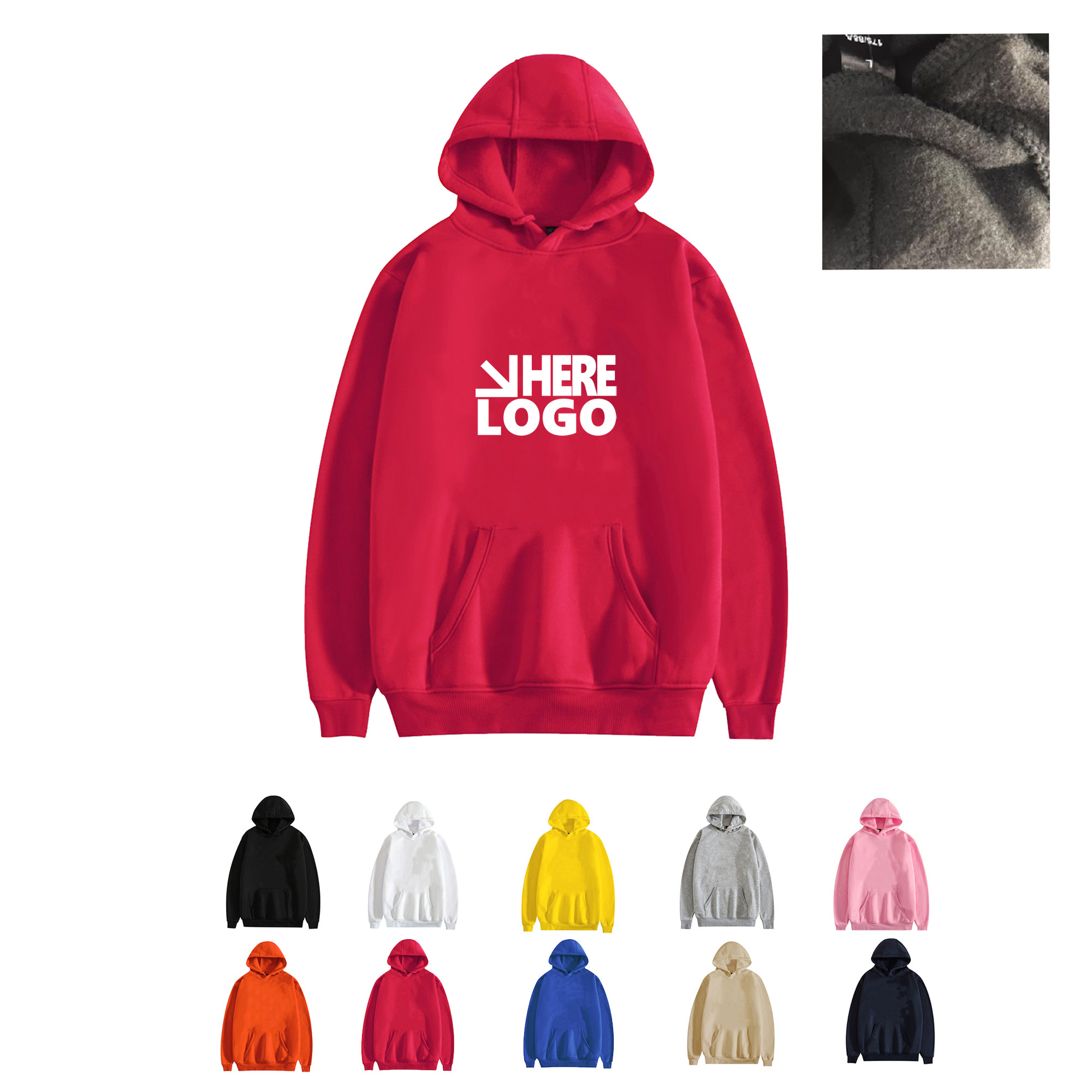 Classic Customized Polyester Hooded Shirt 1