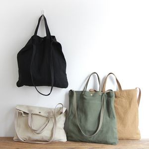 Canvas Tote Bag with Pockets, custom tote bag with logo imprint 4