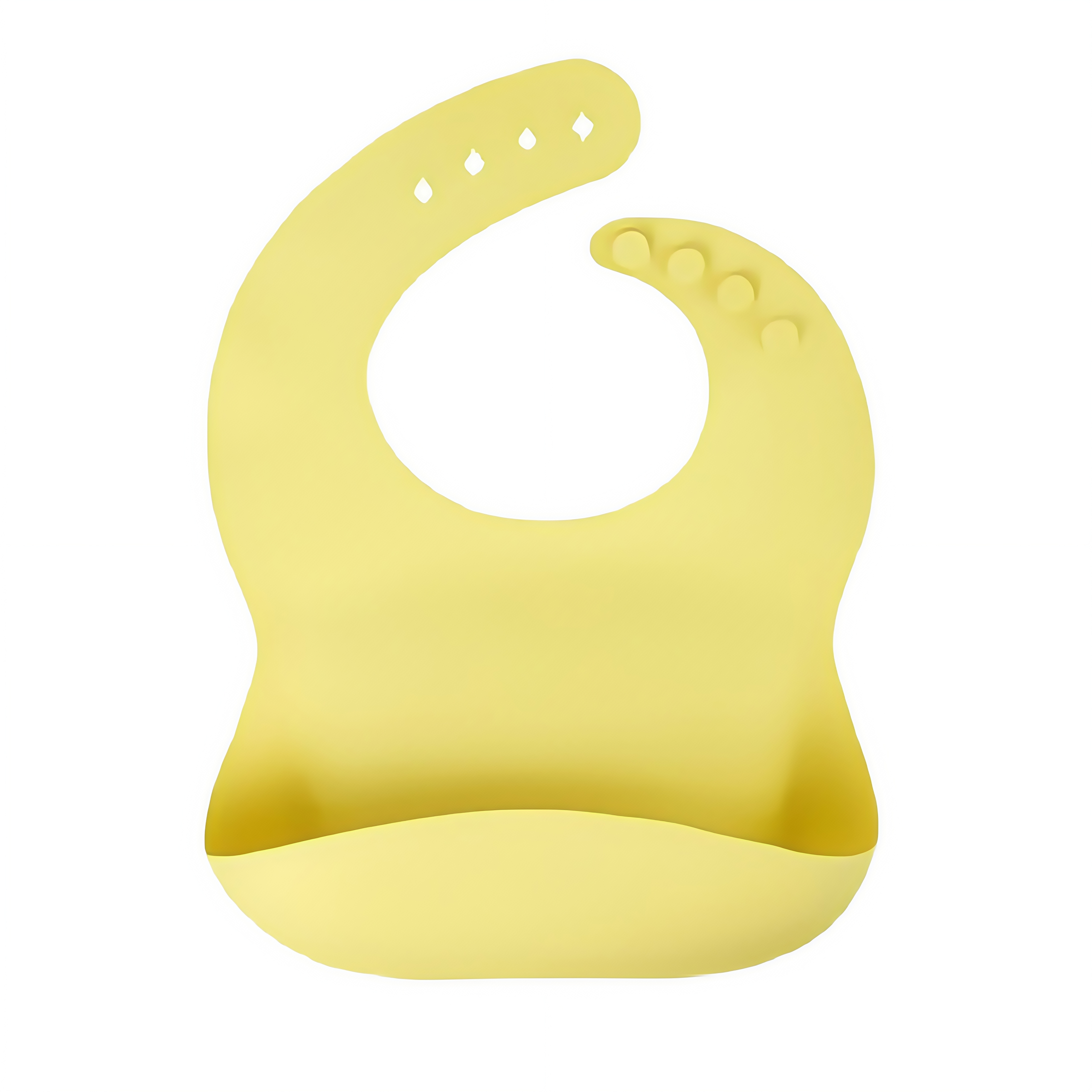 3D Curved Silicone Baby Bib with 4 Adjustable Straps 11