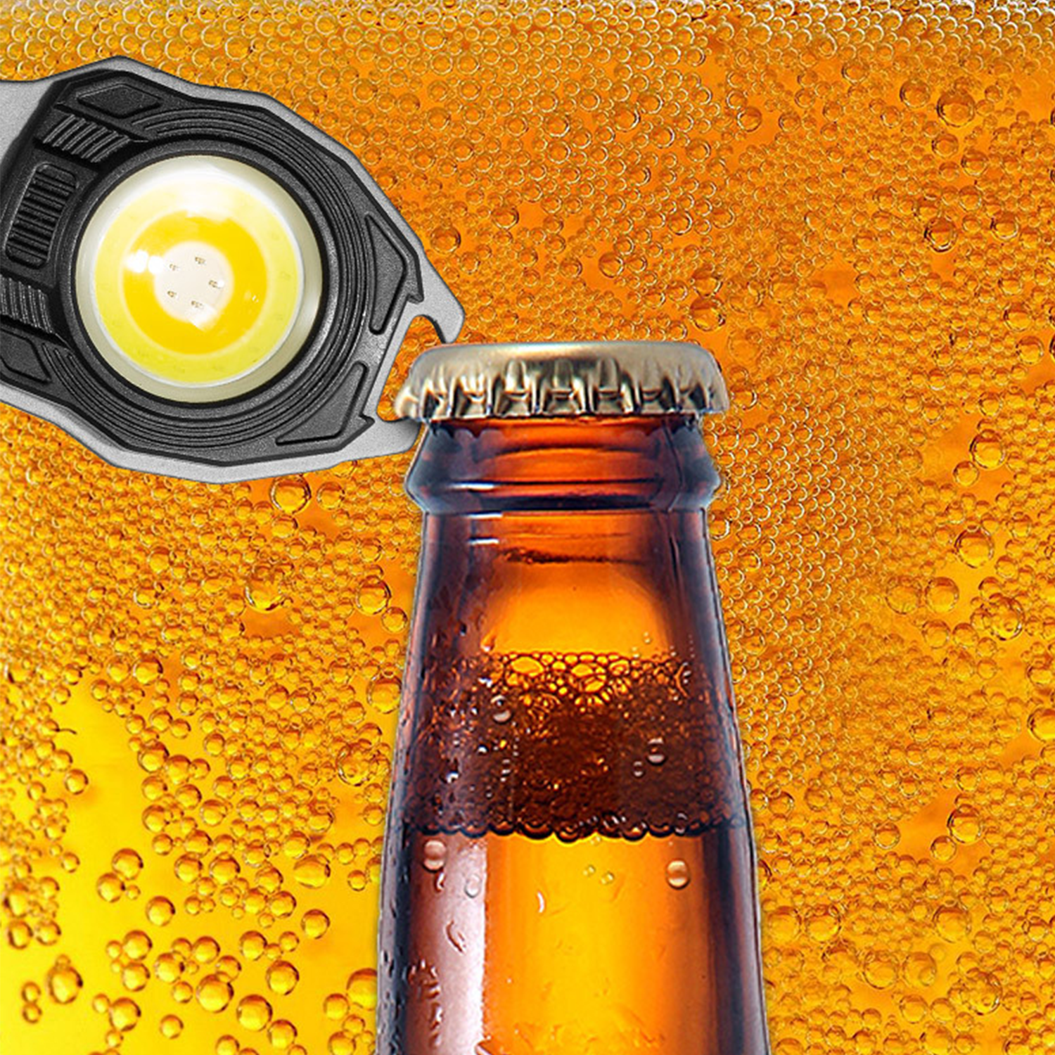 Mini Led Aluminum Alloy Flashlight Key Buckle Light 4