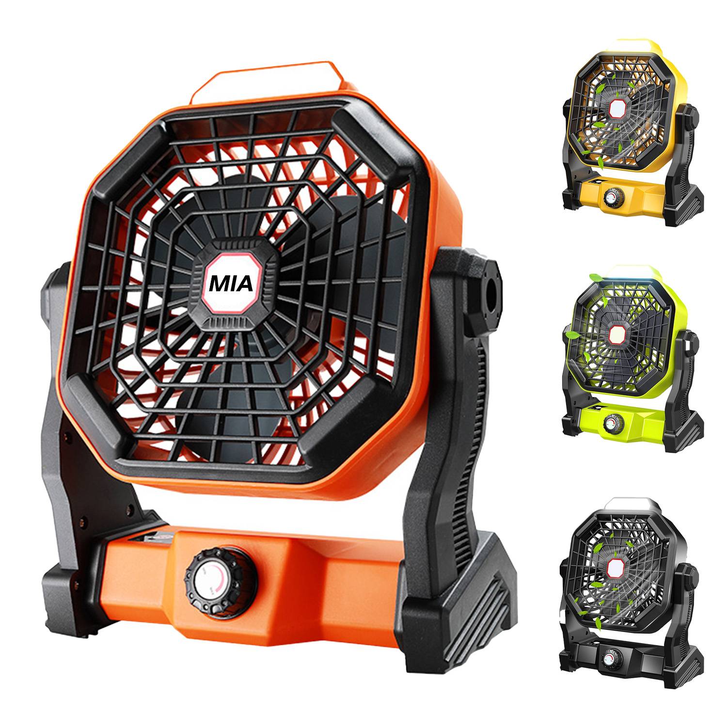 Portable Camping Fan with LED Light 2