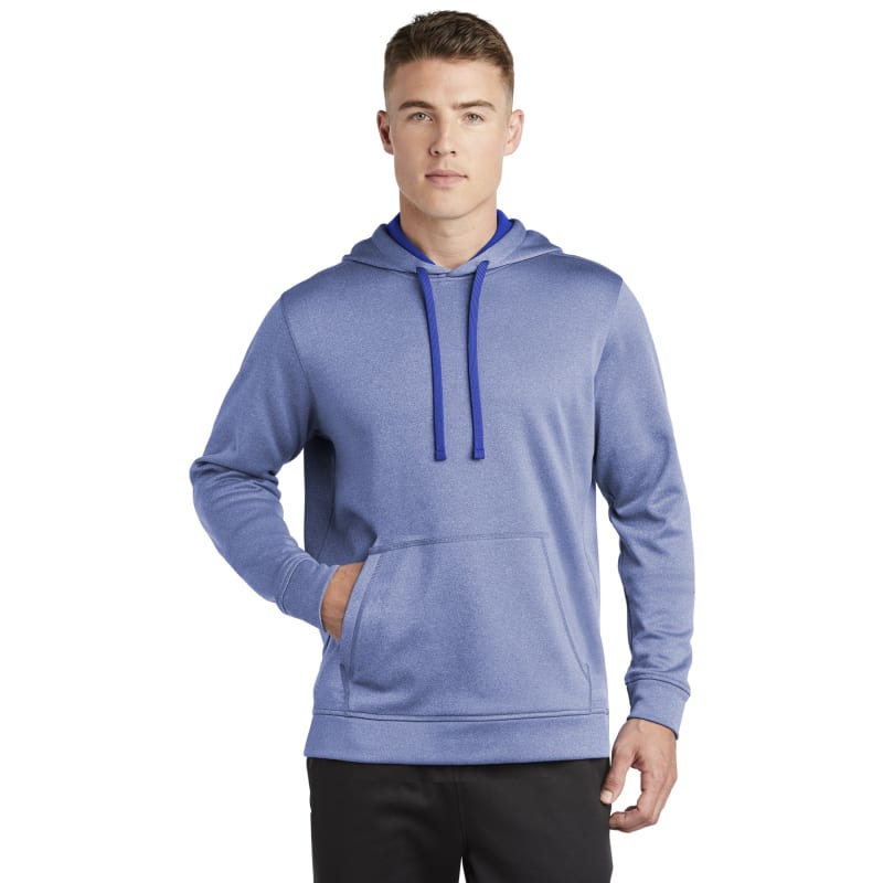 Sport-Tek PosiCharge Sport-Wick Heather Fleece Hooded Pullover. 15