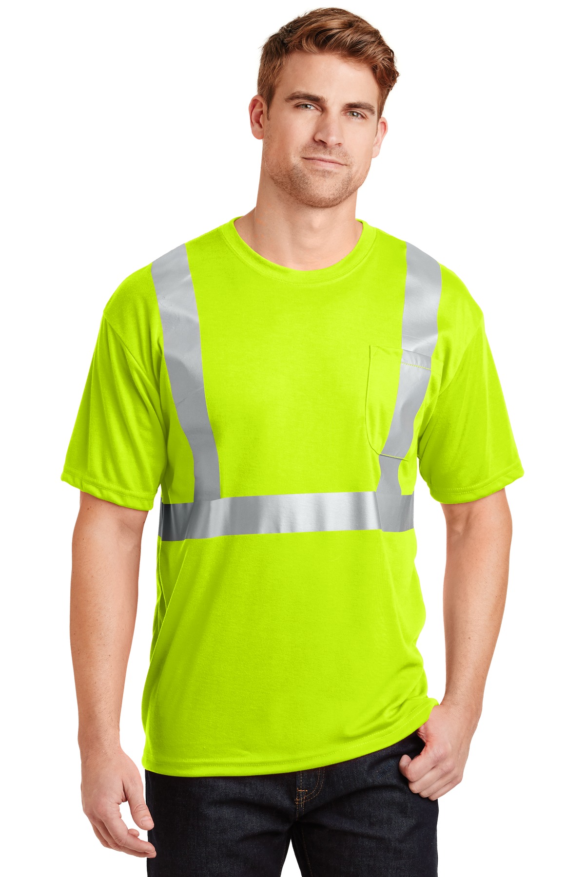 CornerStone - ANSI 107 Class 2 Safety T-Shirt. CS401 2