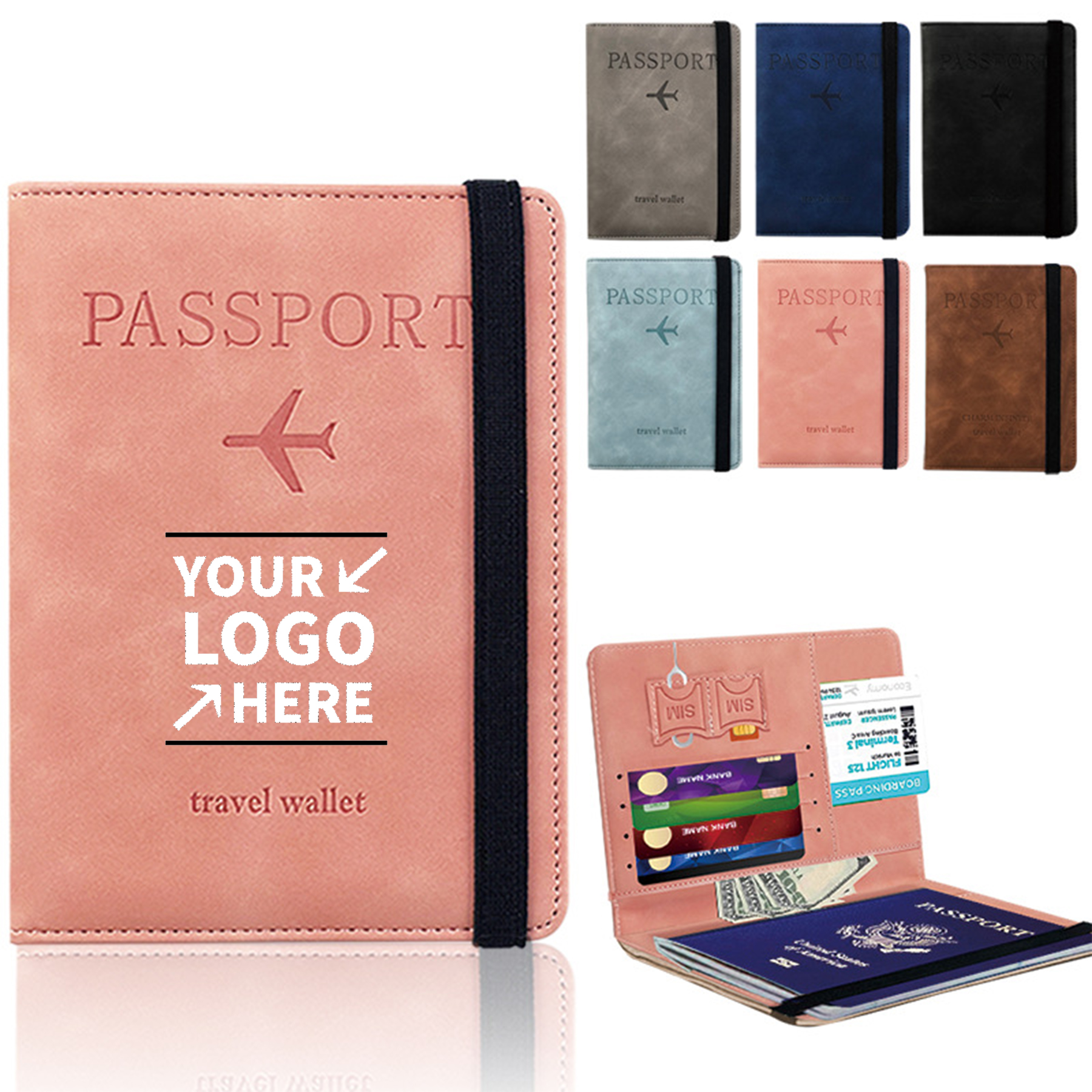 PU Leather Passport Bag 2
