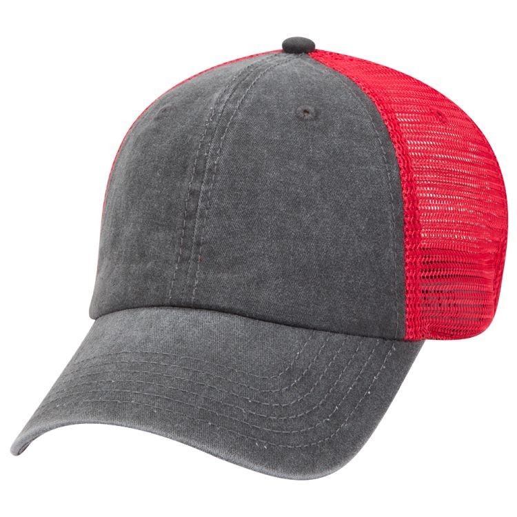 OTTO CAP® OTTO FLEX® Fitted 6 Panel Low Profile Mesh Back Trucker Hat 15
