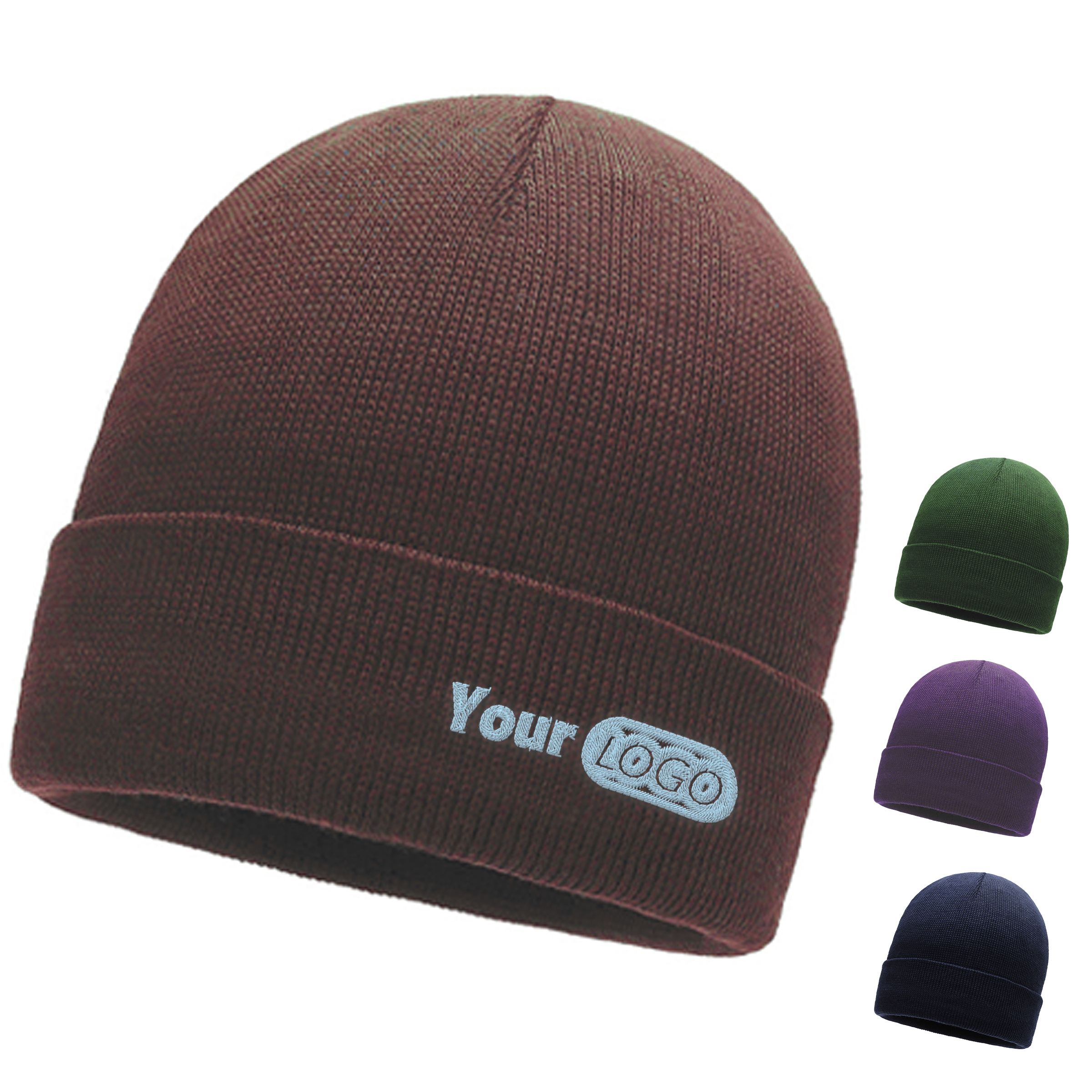 Knit Fabric Warm Woolen Hat 4