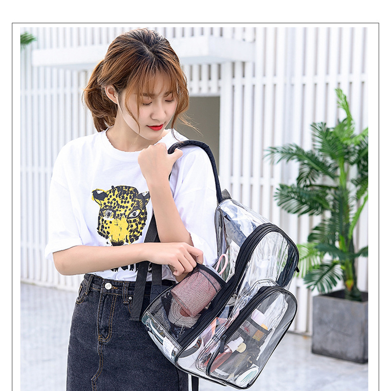 Clear PVC Backpack for Women Men 2