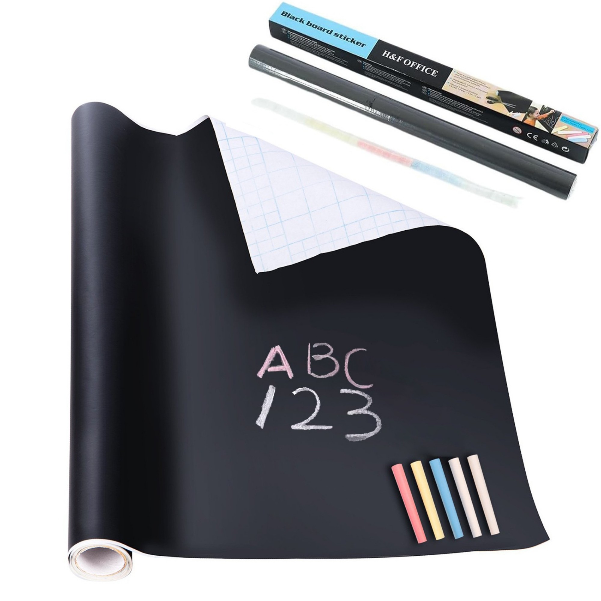 80x18" Self-Adhesive Blackboard Wall Roll 3