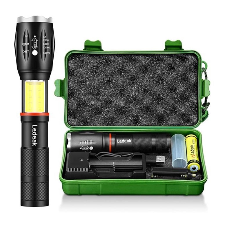LED Tactical COB Flashlight 2