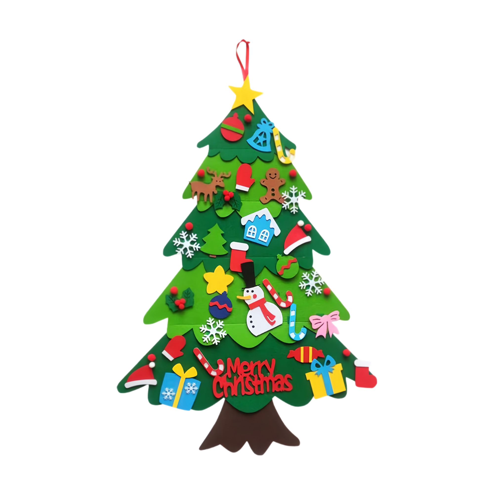 DIY Spliced Felt Christmas Tree Ornament 4