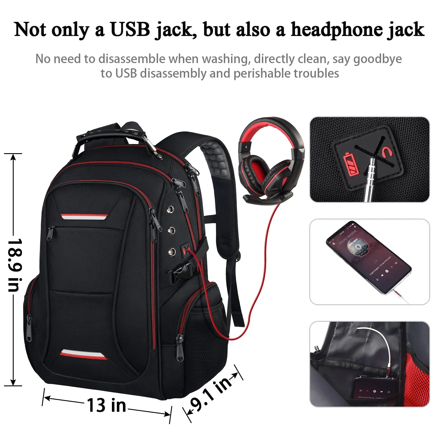 Laptop Backpack 17-inch Computer Traveling Bag 2