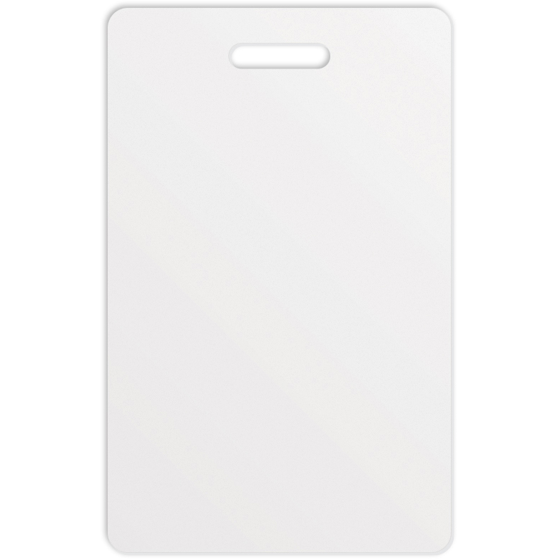 Premium Plastic ID Neck Tags Vertical Style 2.13"x3.38" Full Colour on front, Black on back 3