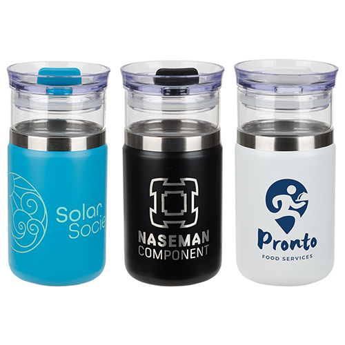 Tamari 12 oz Glass Tumbler & Vacuum Insulated Cooler 25