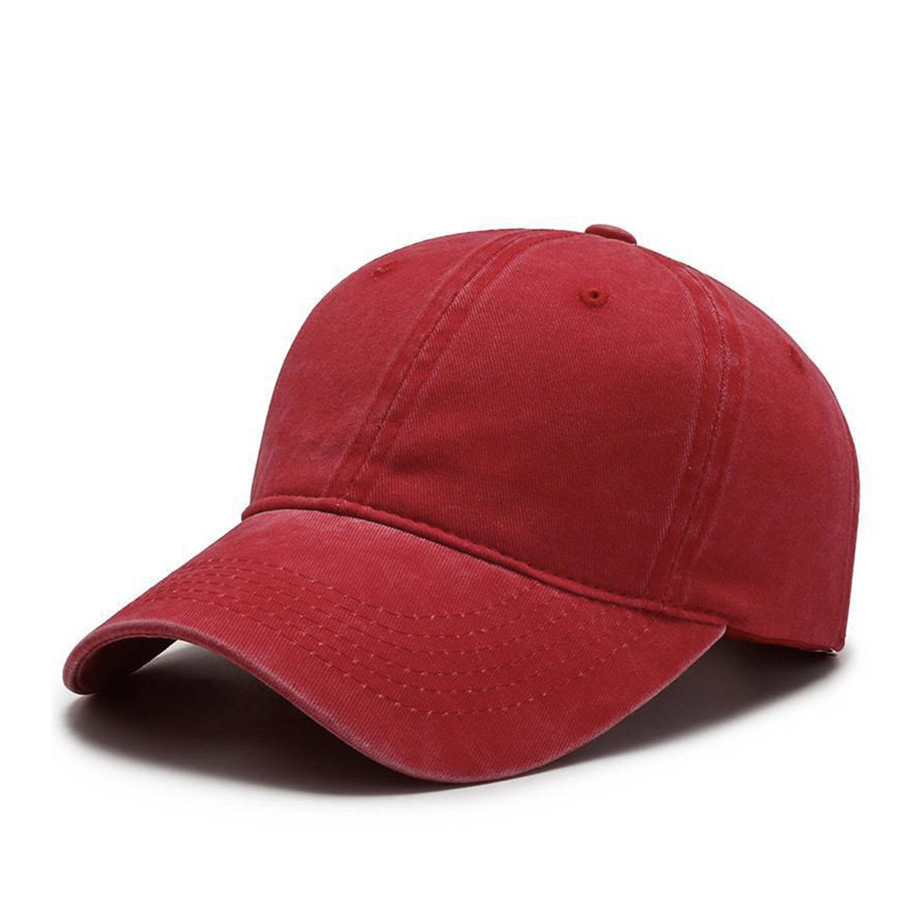 Men Women Washed Cotton Baseball Cap Adjustable Hat 3