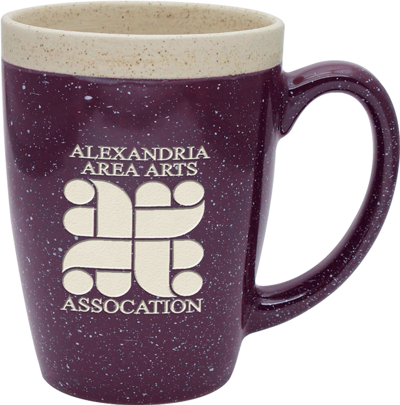 16 oz. Adobe Ceramic Mug - Deep Etched 6