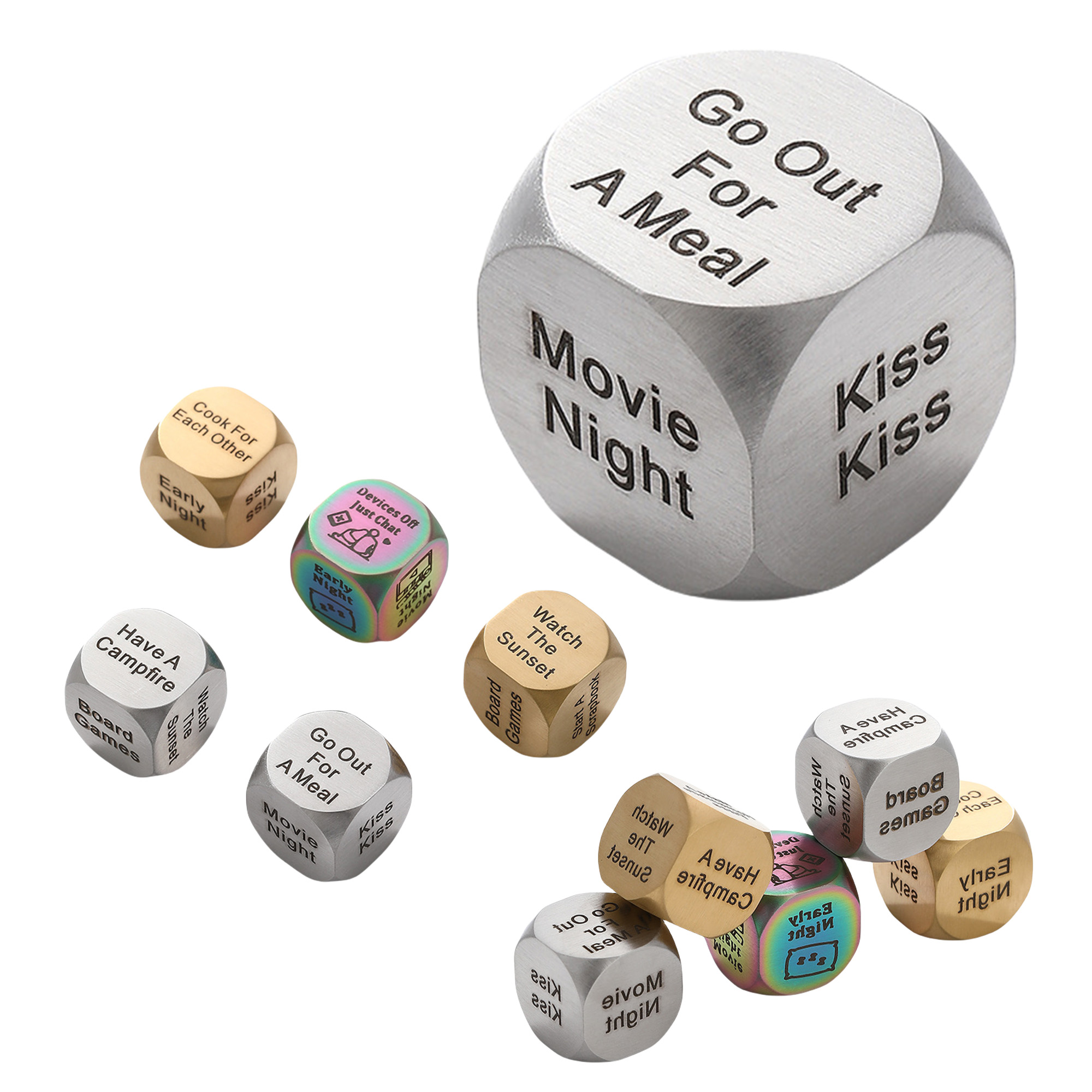 Customized Metal Decision Dice 2