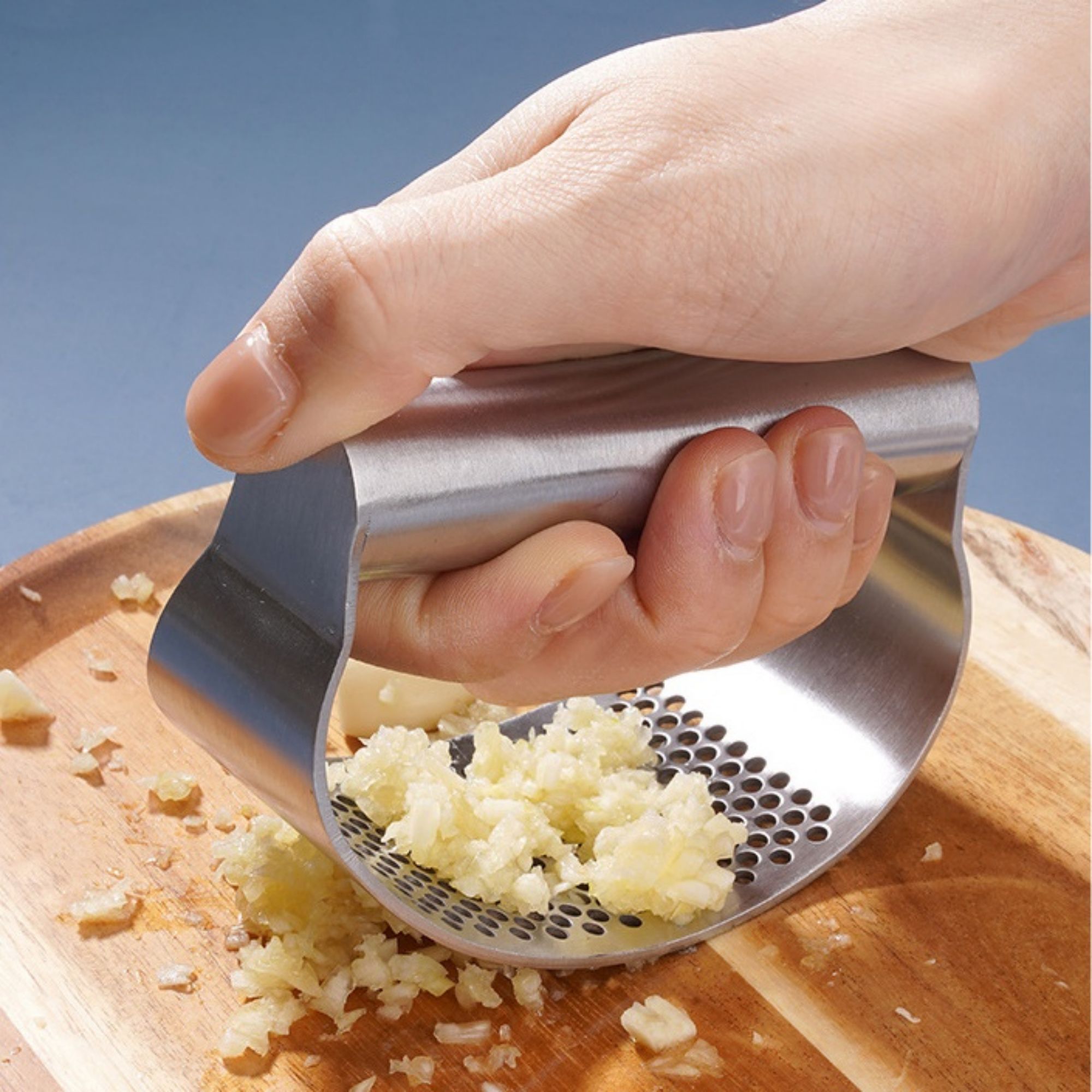 Stainless Steel Garlic Presser 5