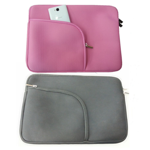 Laptop Sleeve with Zipper and Small Zipped Pocket - Neoprene 6