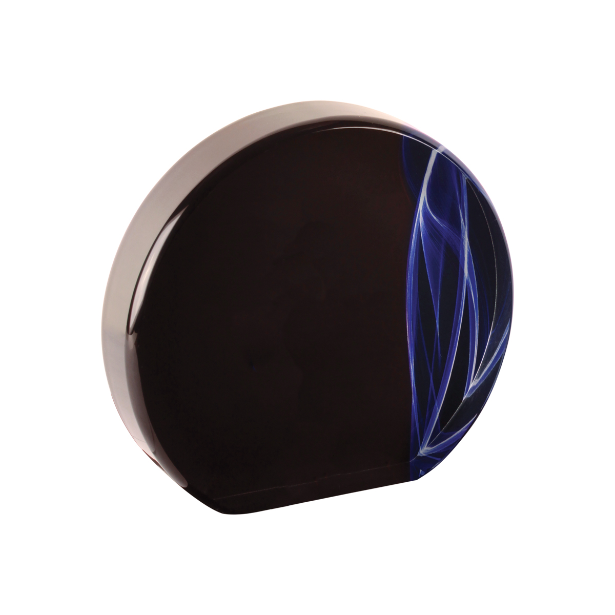 6" Round Blue Vapor Acrylic 3