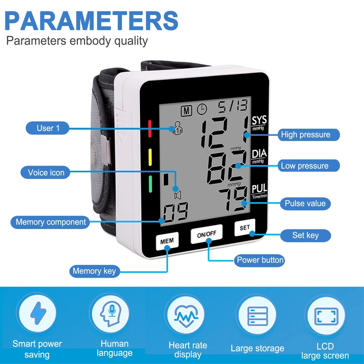 Automatic Wrist Blood Pressure Monitor 3